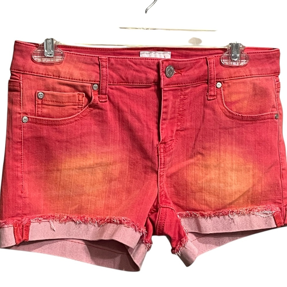Stylish Ombre Red Orange Women's Shorts